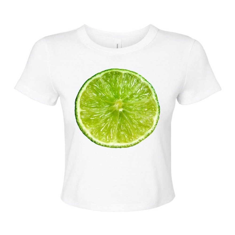 EN FLEURS JUMBO FRUIT BABY TEE — LIME